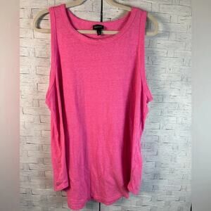 Torrid Womens hot pink tank top Activewear athleisure casual Feminin plus size